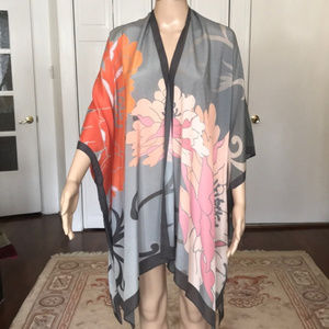 Soft Surroundings silk kimono robe L / XL